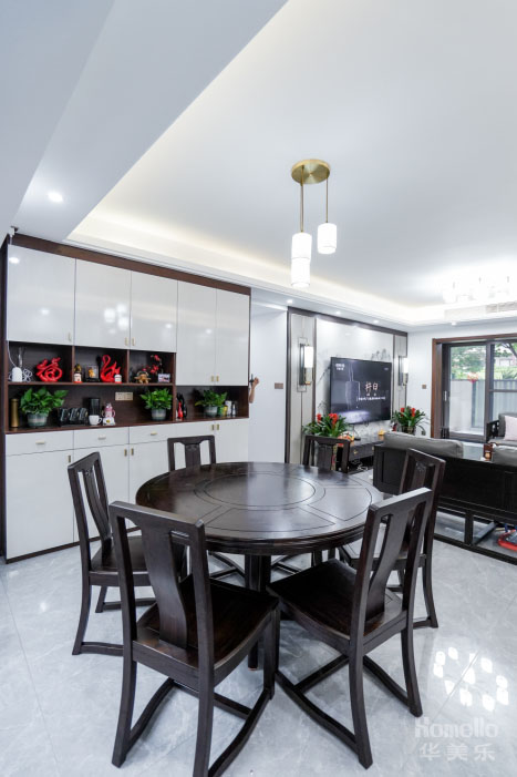 162㎡大平層+室內(nèi)花園，這樣造的新中式特別舒適